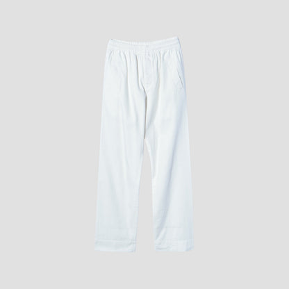 LINEN COTTON TWILL TROUSERS
