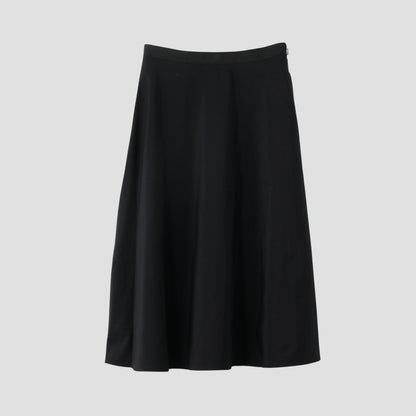 SILK COTTON POPLIN SKIRT