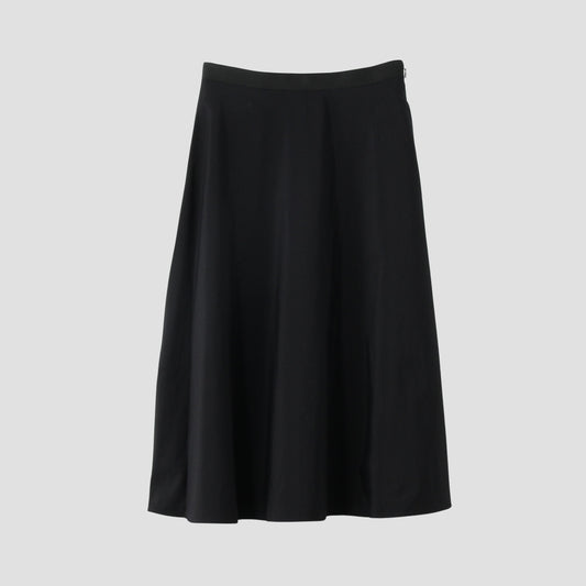 SILK COTTON POPLIN SKIRT