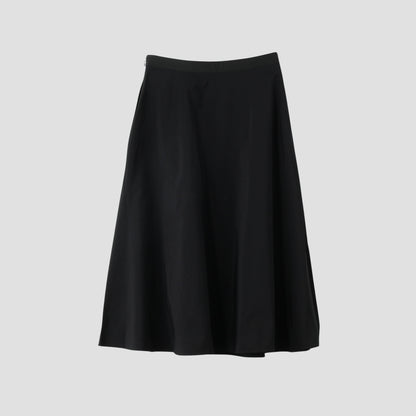 SILK COTTON POPLIN SKIRT