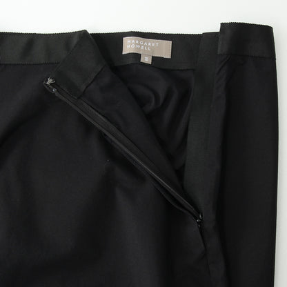 SILK COTTON POPLIN SKIRT