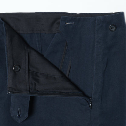 COTTON LINEN CANVAS TROUSERS