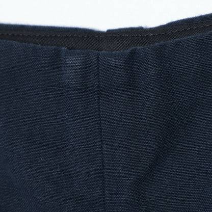 COTTON LINEN CANVAS TROUSERS