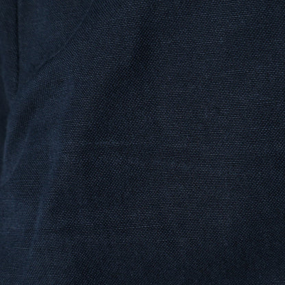 COTTON LINEN CANVAS TROUSERS