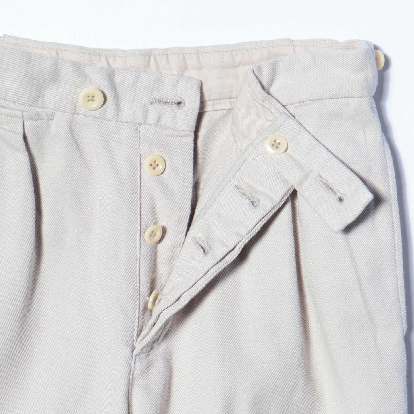 RAISED COTTON DRILL TROUSERS