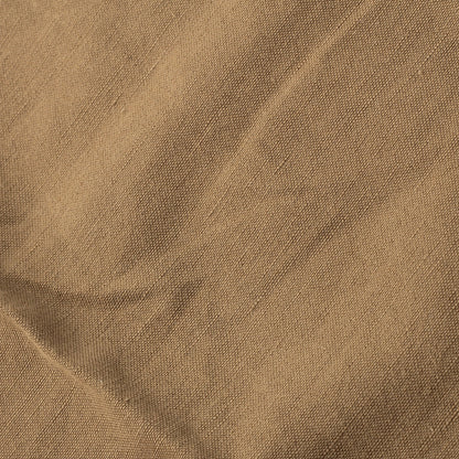 COTTON LINEN PLAIN WEAVE TROUSERS