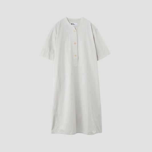SANDED COTTON LINEN DRESS
