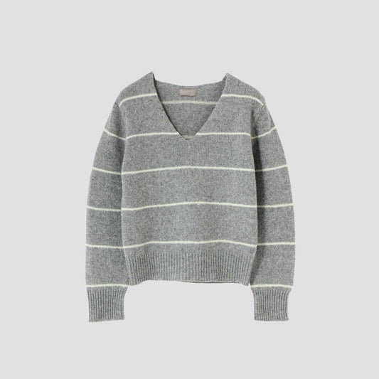 STRIPE WOOL JUMPER KNIT