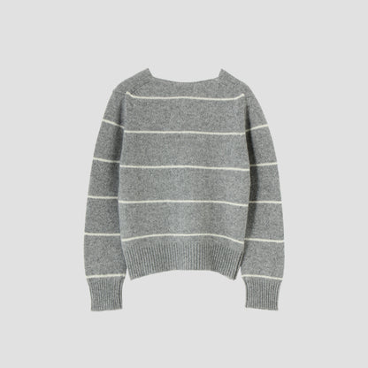 STRIPE WOOL JUMPER KNIT