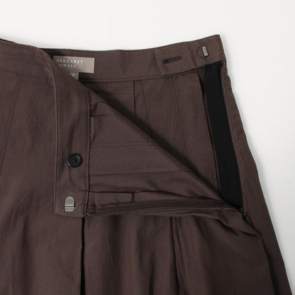 SILK COTTON POPLIN SKIRT