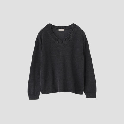 RELAXED V NECK JUMPER KNIT