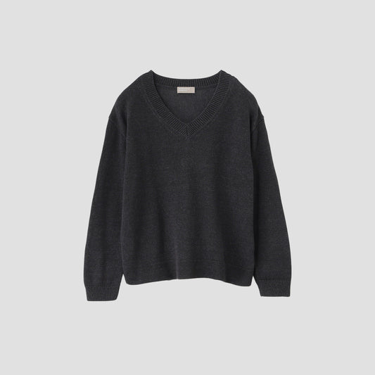 RELAXED V NECK JUMPER KNIT