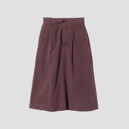 COTTON LINEN PLAIN WEAVE SKIRT