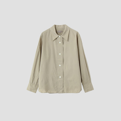 WASHED COTTON SILK SHIRT