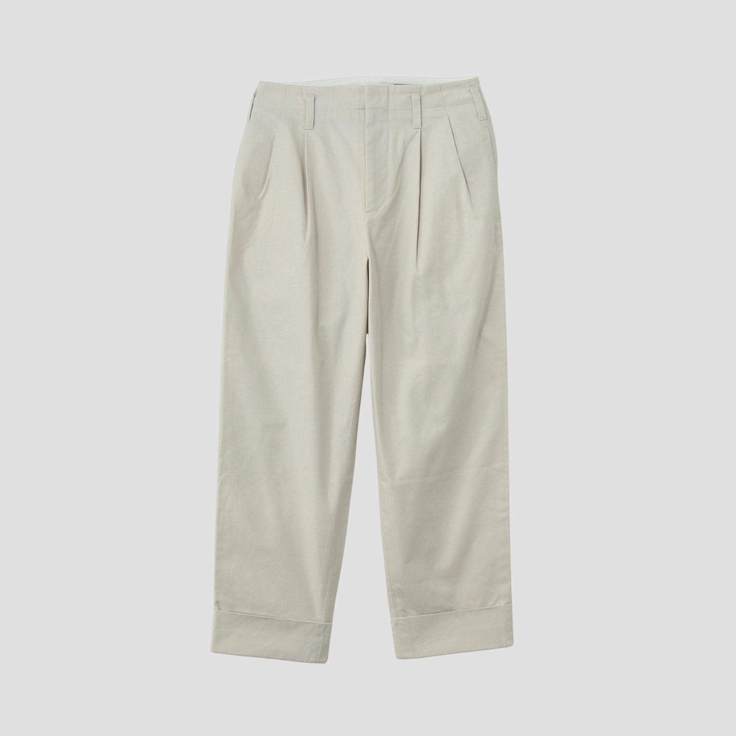 BRUSHED COTTON TWILL TROUSERS