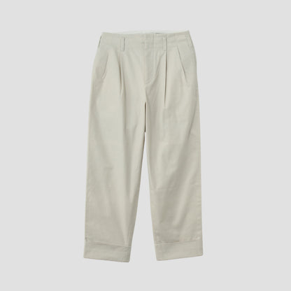 BRUSHED COTTON TWILL TROUSERS