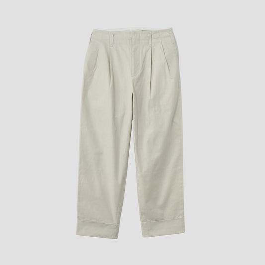 BRUSHED COTTON TWILL TROUSERS