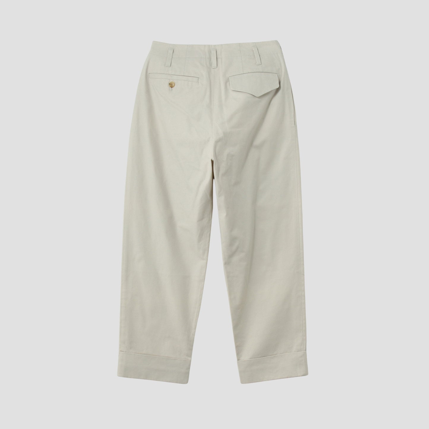 BRUSHED COTTON TWILL TROUSERS