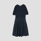 TARTAN POPLIN COTTON DRESS