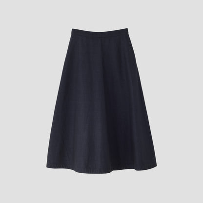 HIGH TWIST COTTON LINEN SKIRT