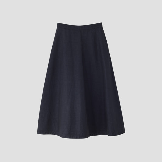 HIGH TWIST COTTON LINEN SKIRT