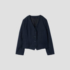 WASHED WOOL SERGE JACKET