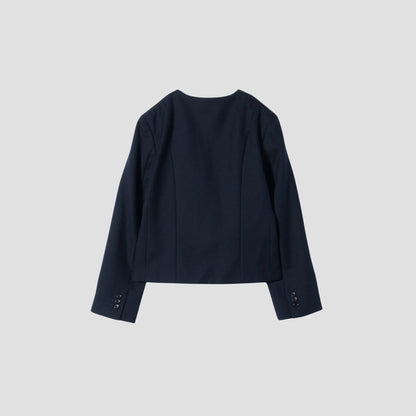 WASHED WOOL SERGE JACKET
