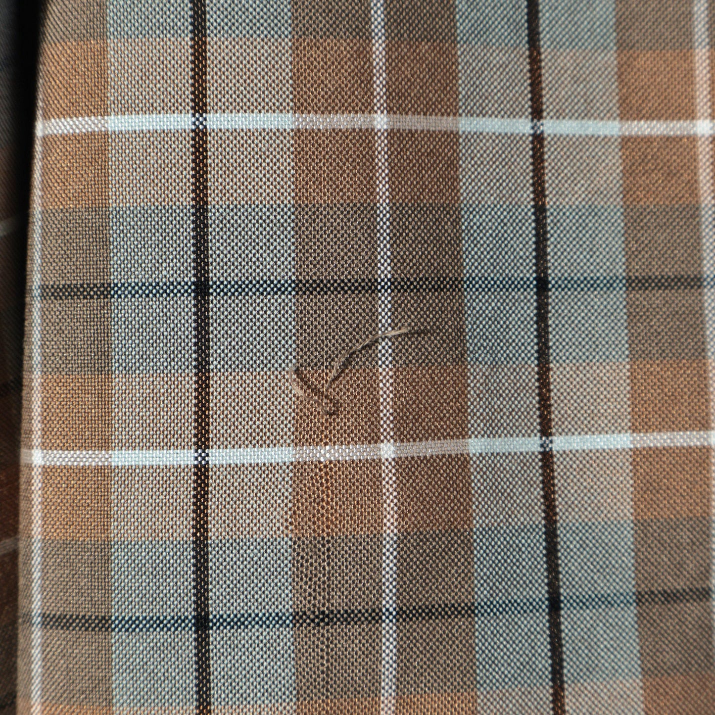 COTTON SILK CHECK SKIRT