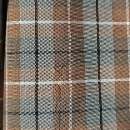 COTTON SILK CHECK SKIRT