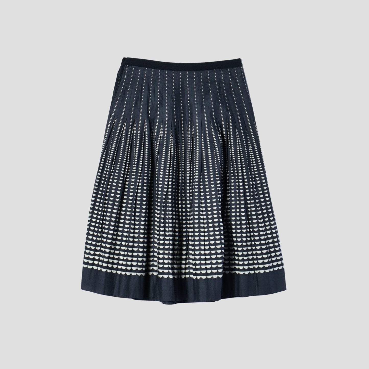 HALF MOON COTTON SKIRT