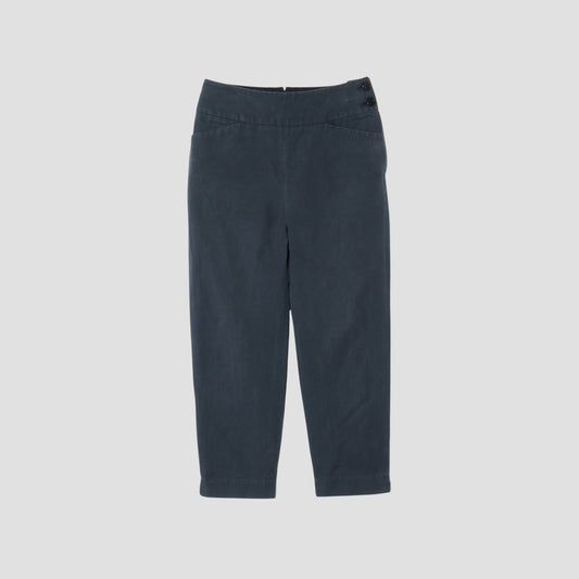 COTTON LINEN OXFORD TROUSERS