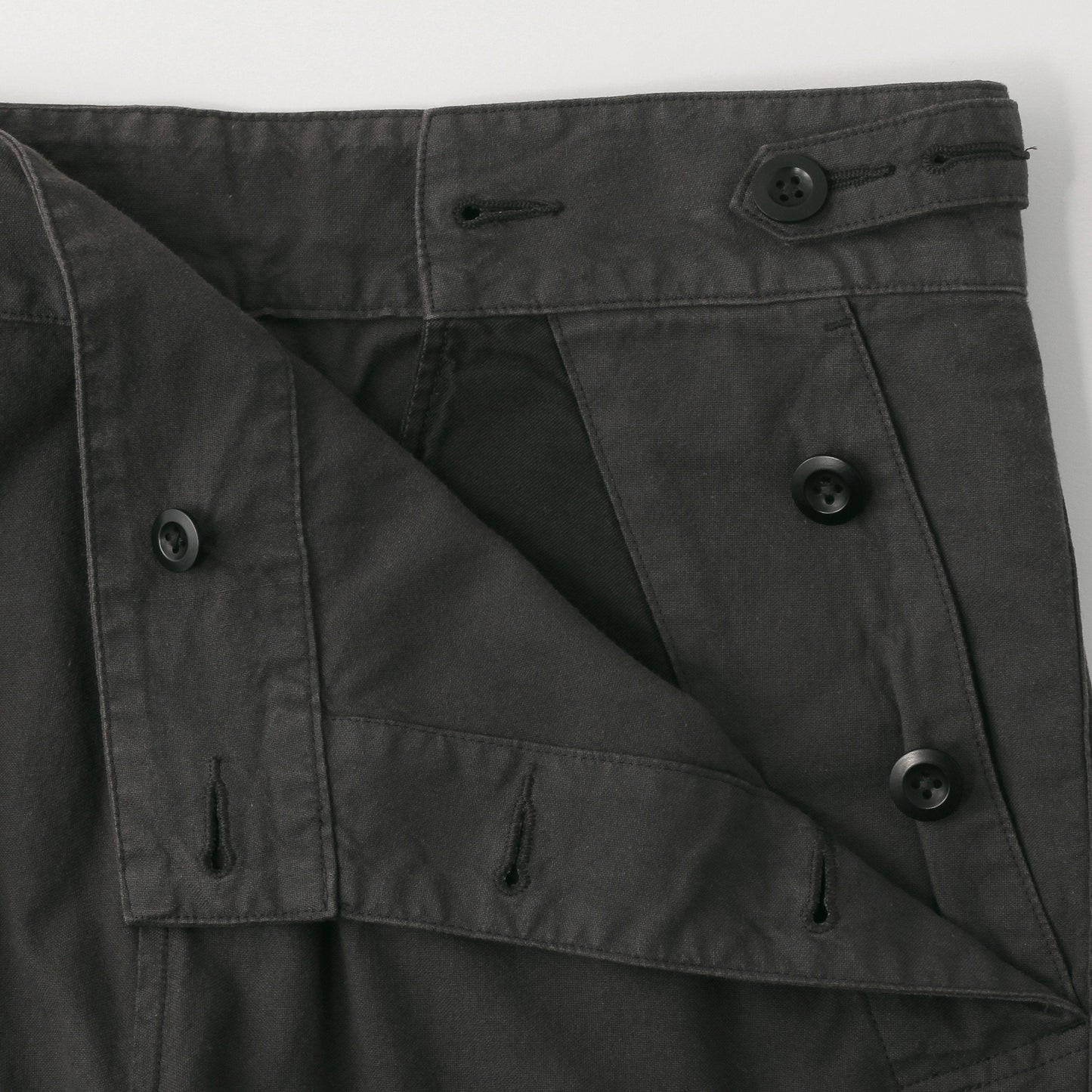 ROUGH COTTON CANVAS TROUSERS