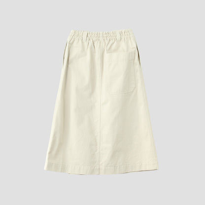 BRUSHED CHINO COTTON SKIRT