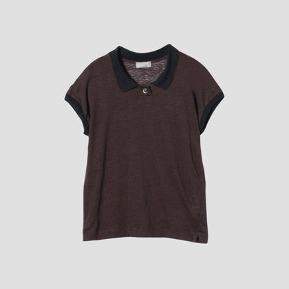 FINE LINEN JERSEY POLO