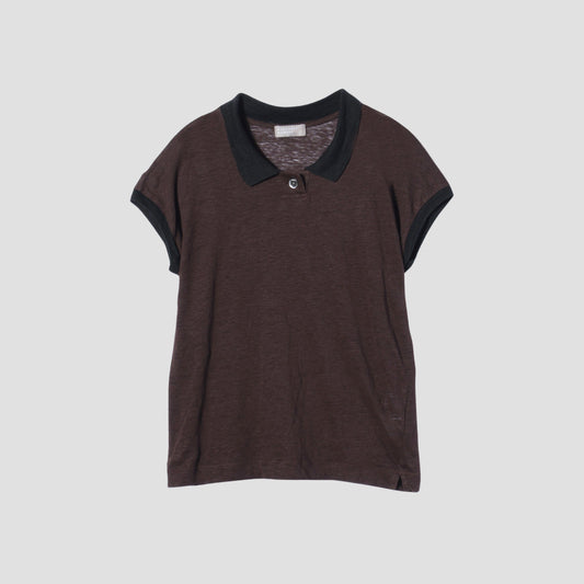 FINE LINEN JERSEY POLO