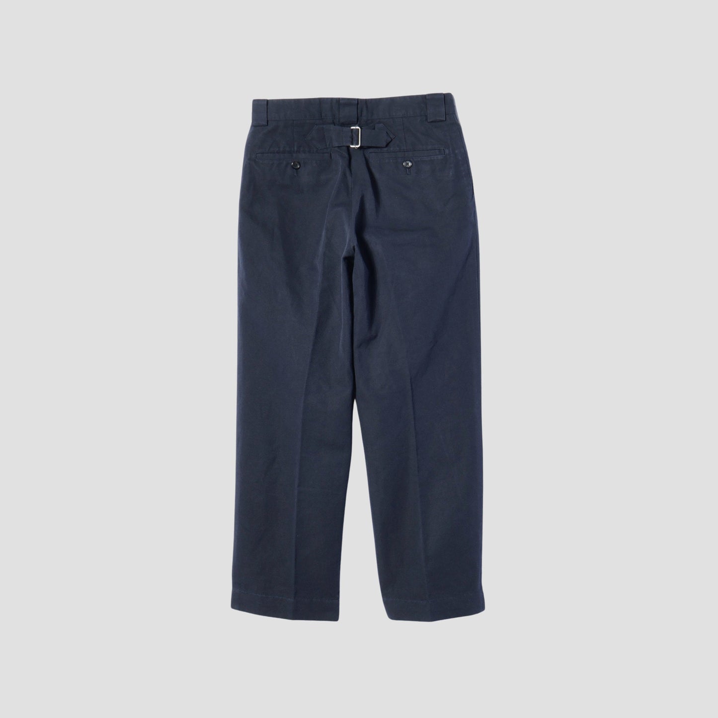 COTTON LINEN CANVAS TROUSERS
