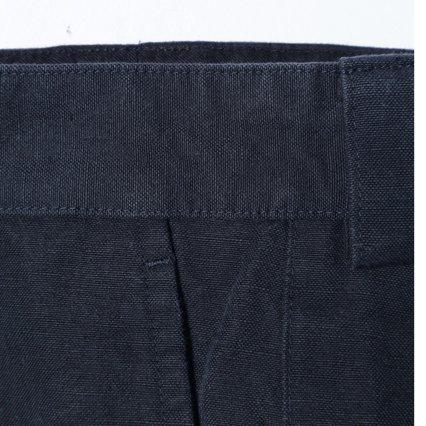 COTTON LINEN CANVAS TROUSERS