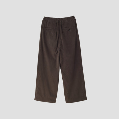 OVERDYE MELANGE COTTON LINEN TROUSERS