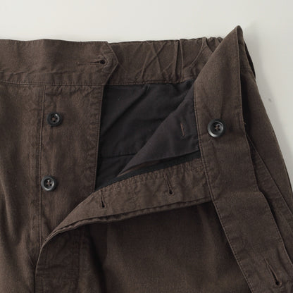 OVERDYE MELANGE COTTON LINEN TROUSERS