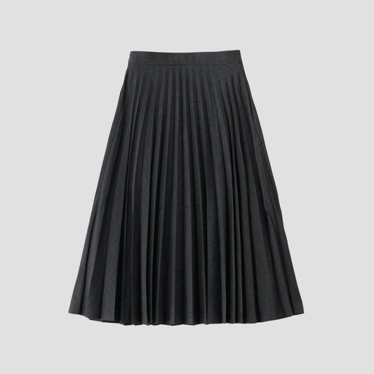 PRINCE OF WALES CHECK WOOL BLEND SKIRT