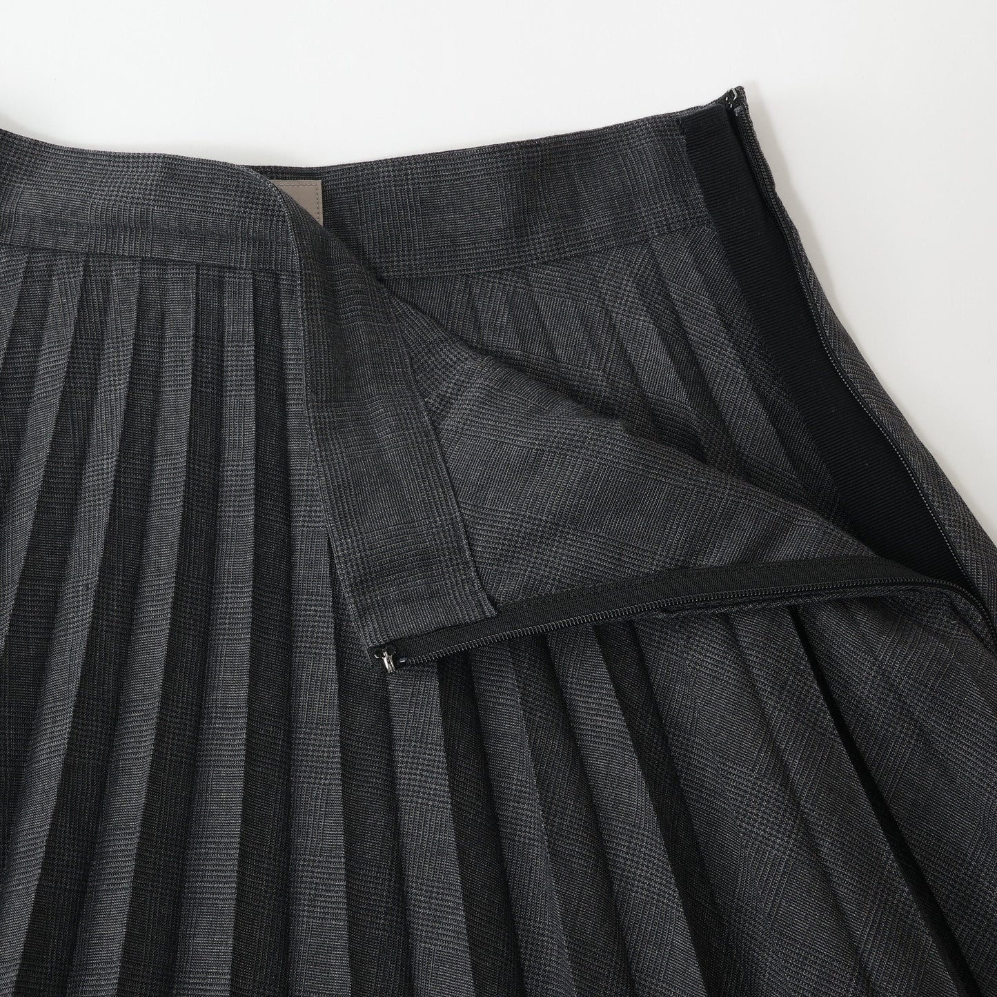 PRINCE OF WALES CHECK WOOL BLEND SKIRT