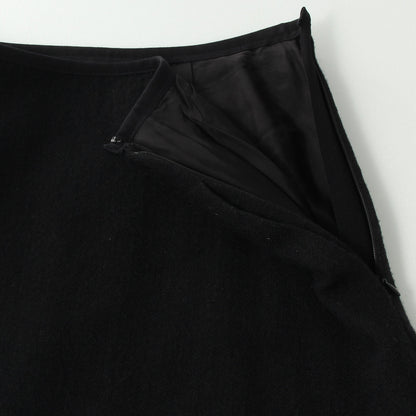 TINY HERRINGBONE WOOL SKIRT