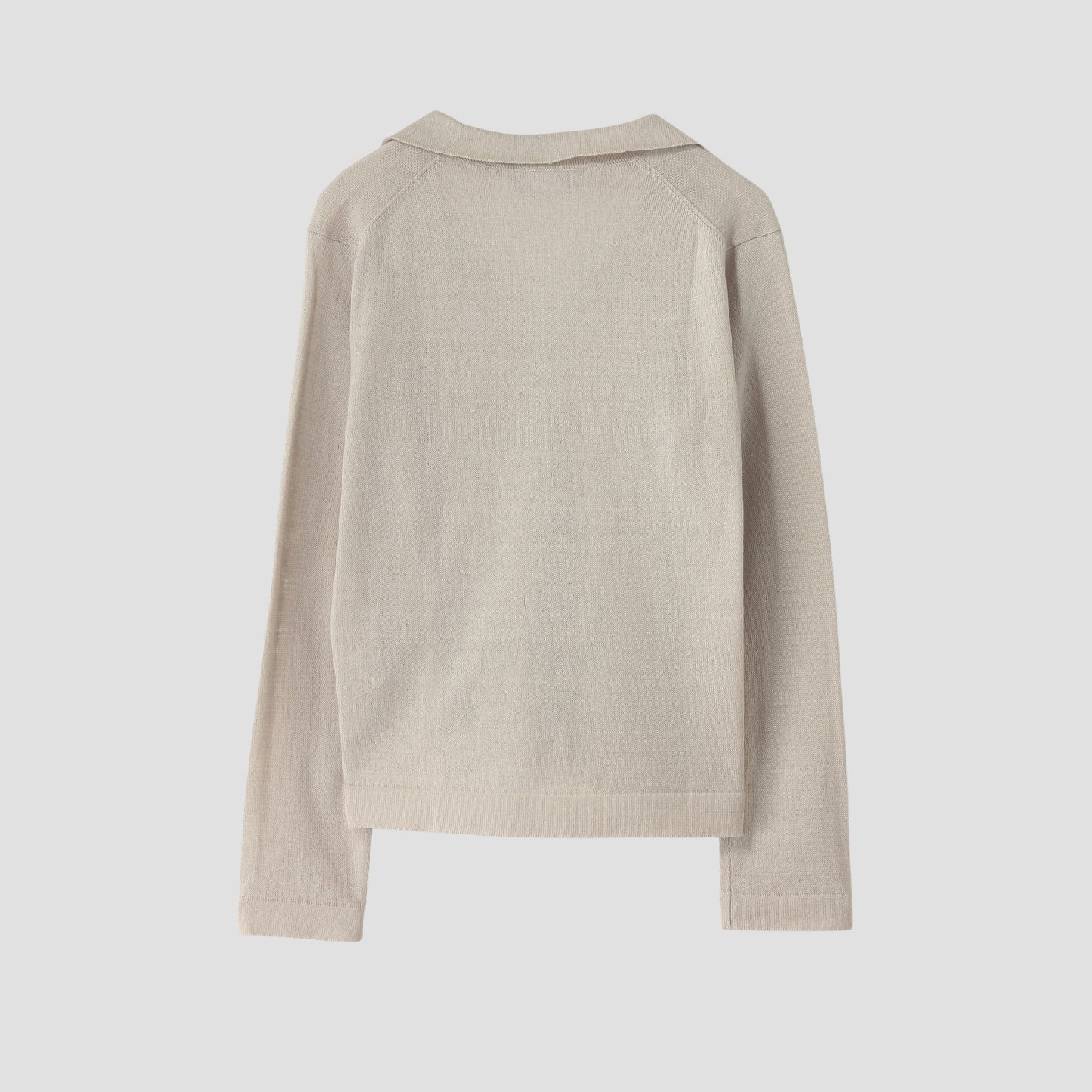 TWISTED LINEN COTTON CARDIGAN KNIT