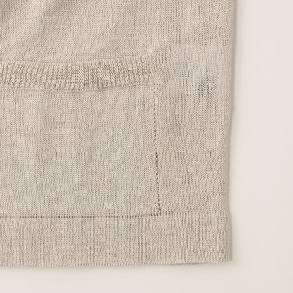 TWISTED LINEN COTTON CARDIGAN KNIT