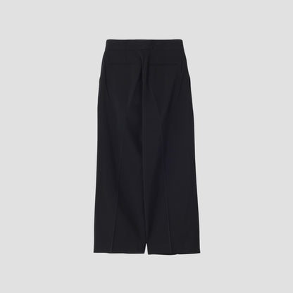WOOL COTTON LINEN BARATHEA TROUSERS