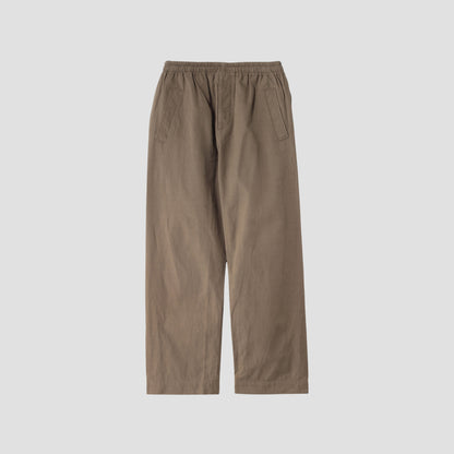 LINEN COTTON TWILL TROUSERS