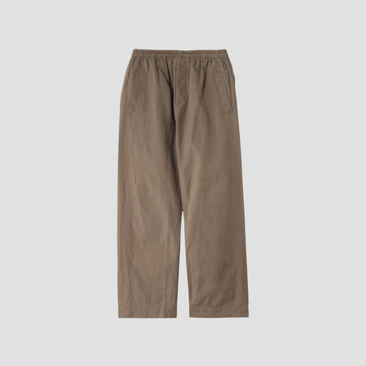 LINEN COTTON TWILL TROUSERS