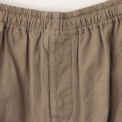 LINEN COTTON TWILL TROUSERS