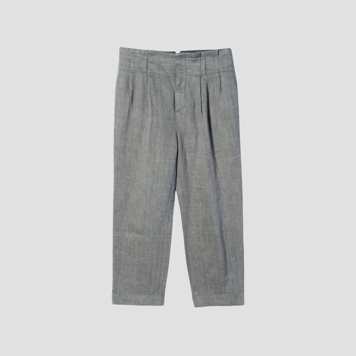 CLEAN HERRINGBONE TROUSERS