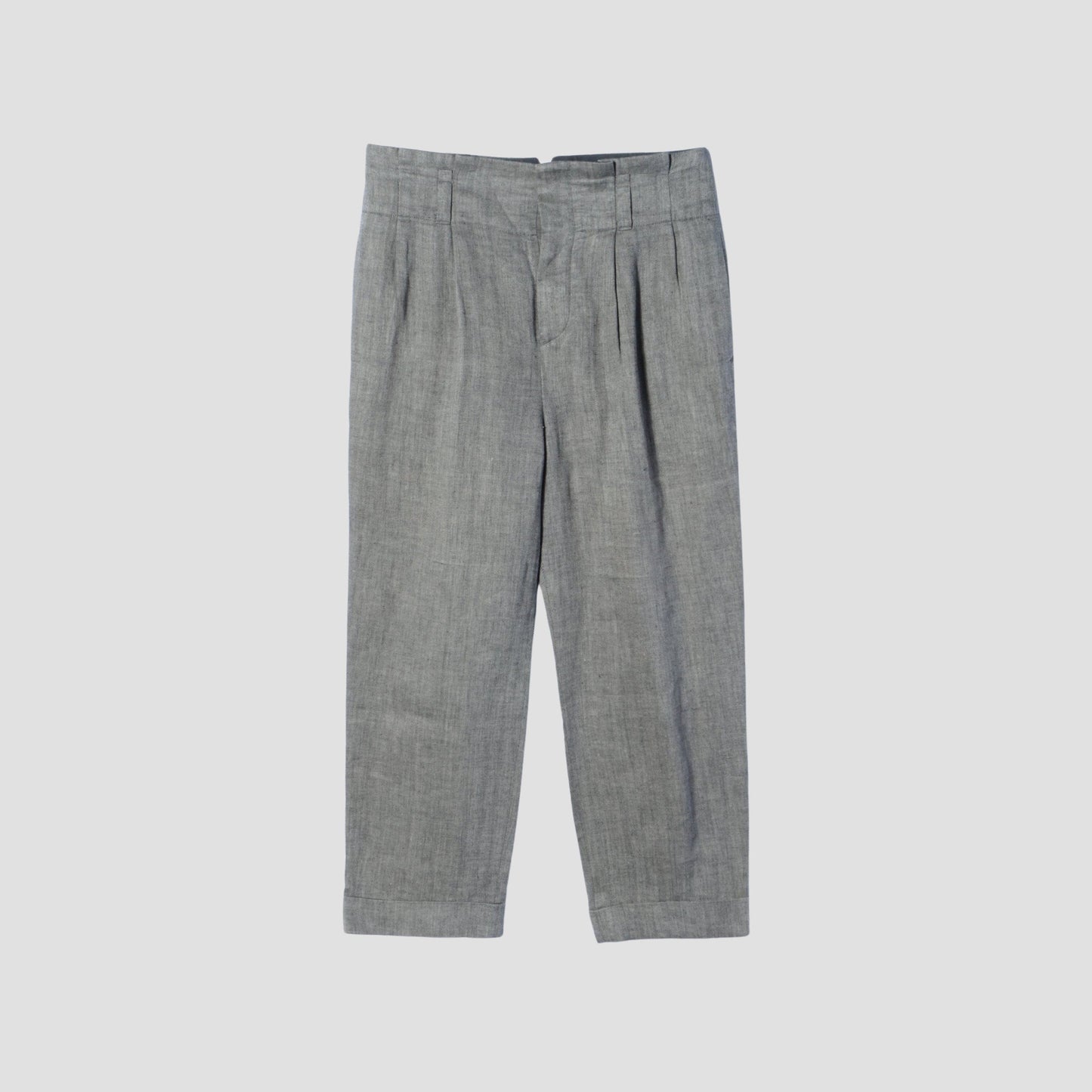 CLEAN HERRINGBONE TROUSERS